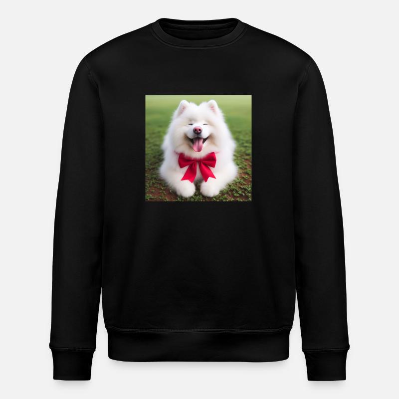 Samojede Welpe - Stanley/Stella Unisex Bio-Sweatshirt ROLLER - Schwarz