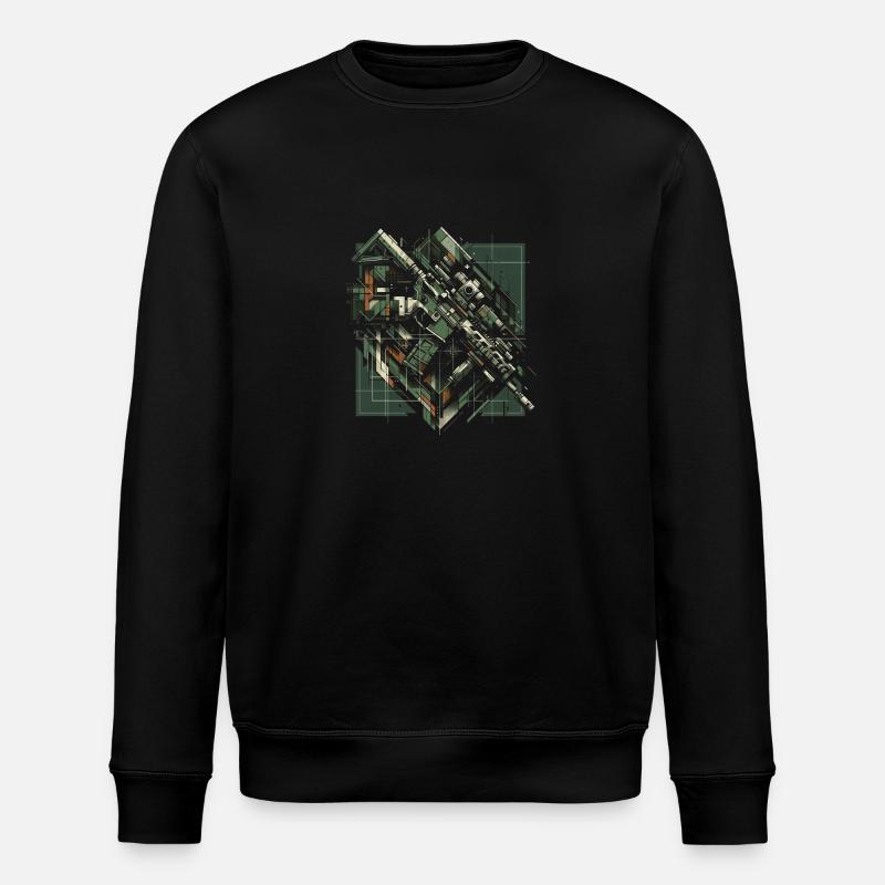 Taktisches Präzisions-Framework - Stanley/Stella Unisex Bio-Sweatshirt ROLLER - Schwarz