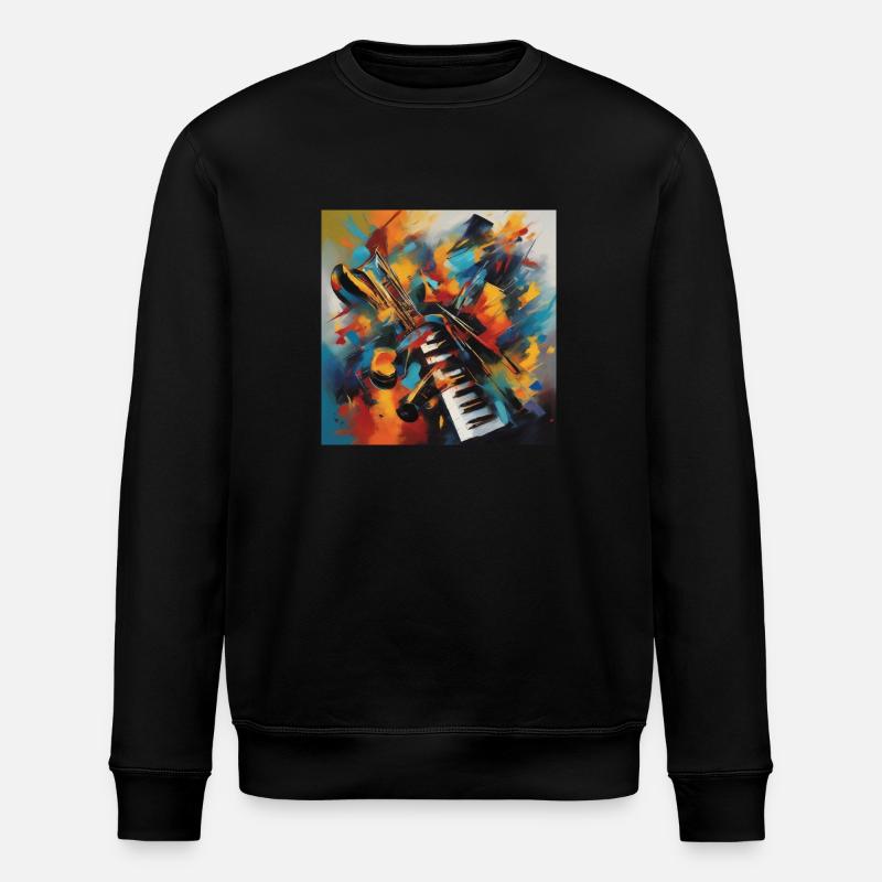 Symphonie der Farben - Stanley/Stella Unisex Bio-Sweatshirt ROLLER - Schwarz