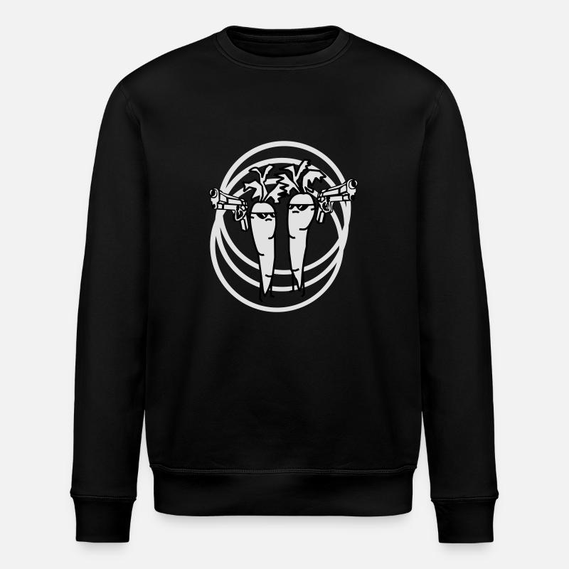 Carotte - Sweat bio ROLLER Stanley/Stella Unisexe - noir