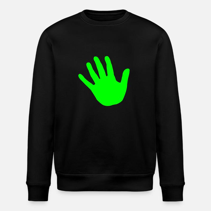 hand gruen - Stanley/Stella Unisex Bio-Sweatshirt ROLLER - Schwarz
