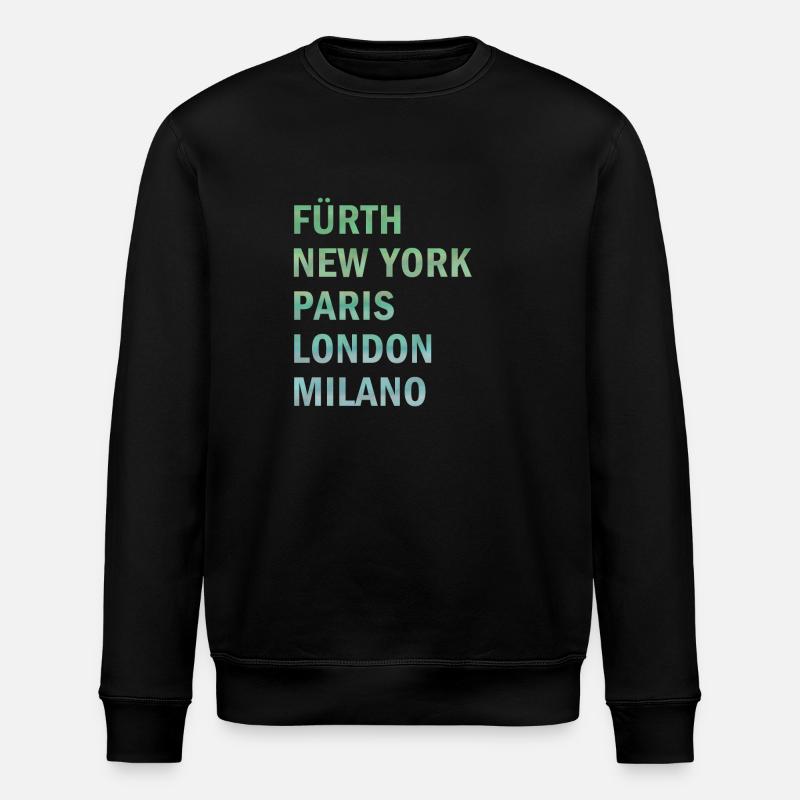 Metropole Fürth - Stanley/Stella Unisex Bio-Sweatshirt ROLLER - Schwarz