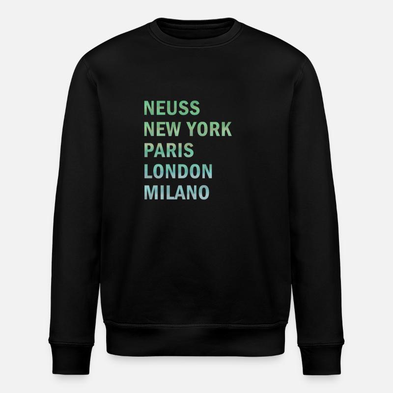 Metropole Neuss - Stanley/Stella Unisex Bio-Sweatshirt ROLLER - Schwarz
