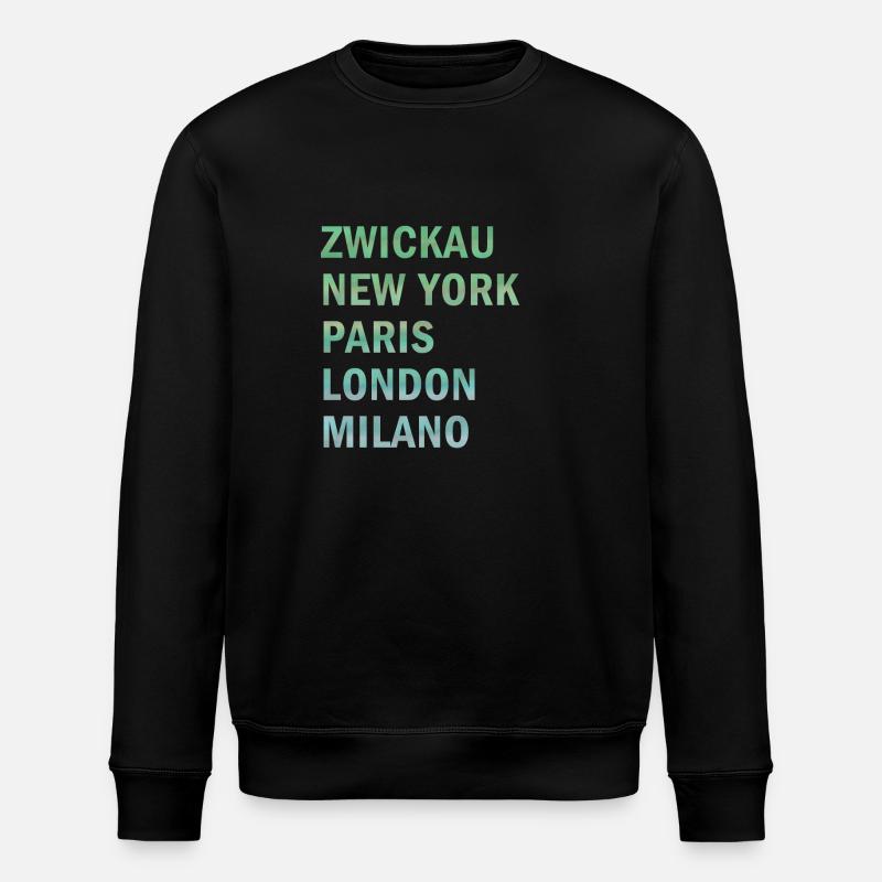 Metropole Zwickau - Stanley/Stella Unisex Bio-Sweatshirt ROLLER - Schwarz