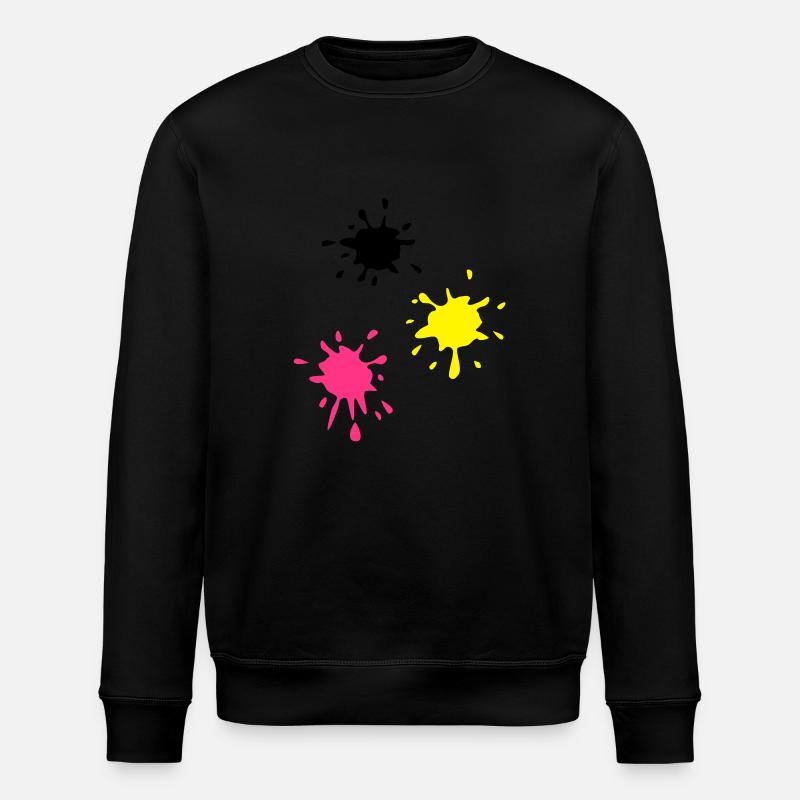 Kunst, Fleck, Paintball - Stanley/Stella Unisex Bio-Sweatshirt ROLLER - Schwarz