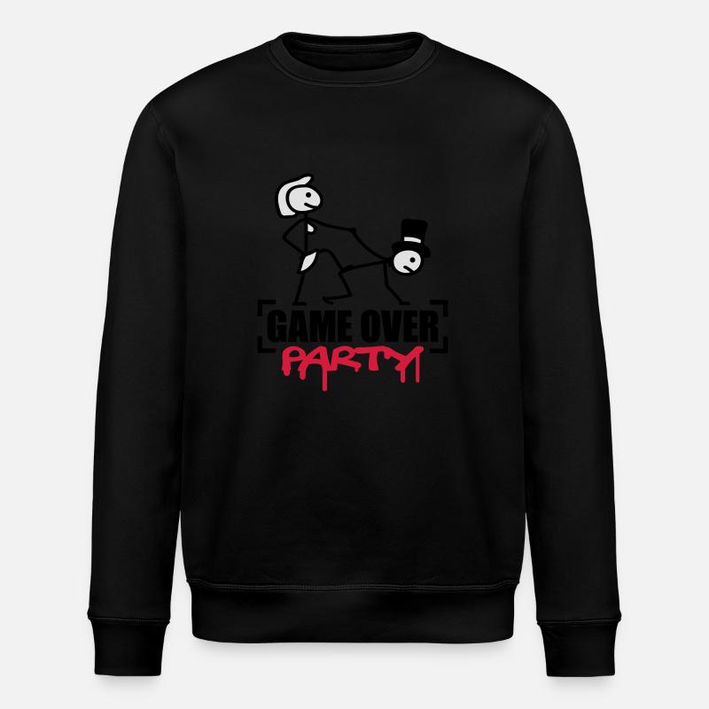 Game Over Party - Stanley/Stella Unisex Bio-Sweatshirt ROLLER - Schwarz
