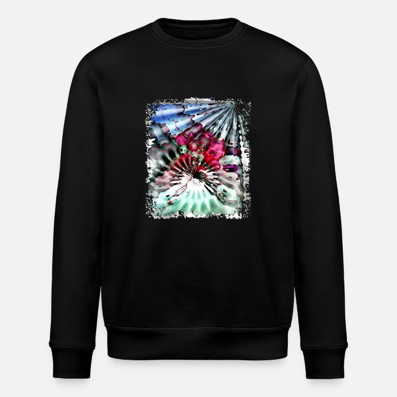 Psychedelic Power - Stanley/Stella Unisex Bio-Sweatshirt ROLLER - Schwarz