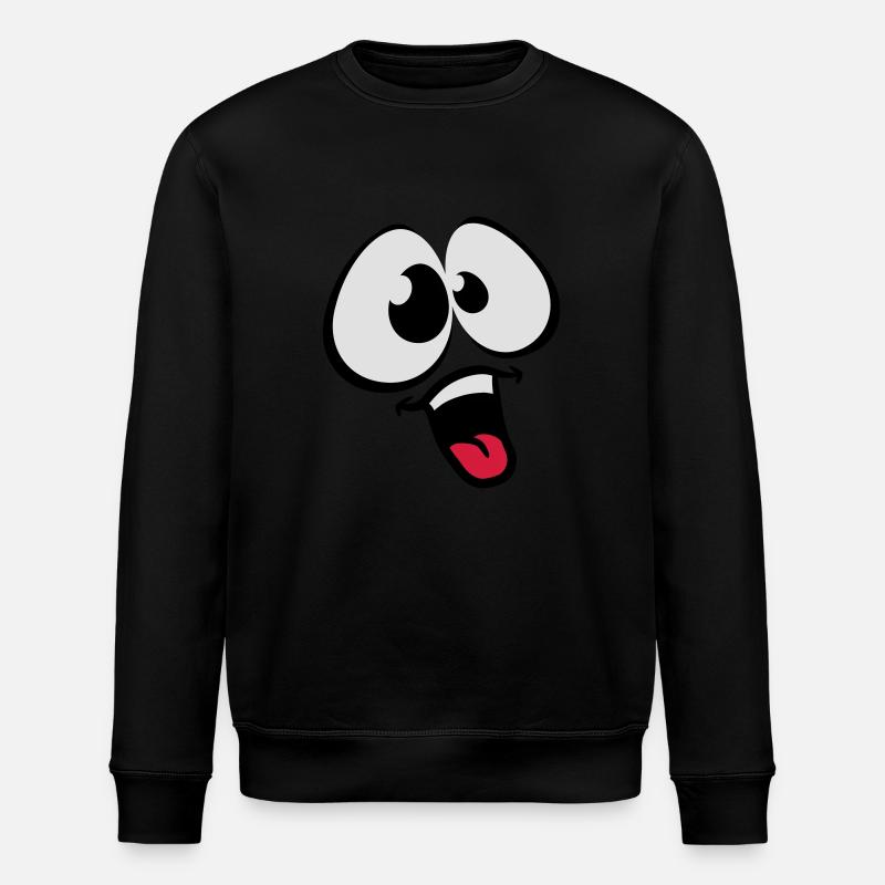 Funny Comic Face - Sweat bio ROLLER Stanley/Stella Unisexe - noir