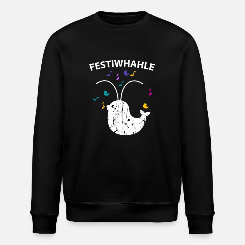 Festiwhale - Sweat bio ROLLER Stanley/Stella Unisexe - noir