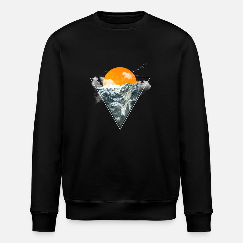 Landschaft - Stanley/Stella Unisex Bio-Sweatshirt ROLLER - Schwarz