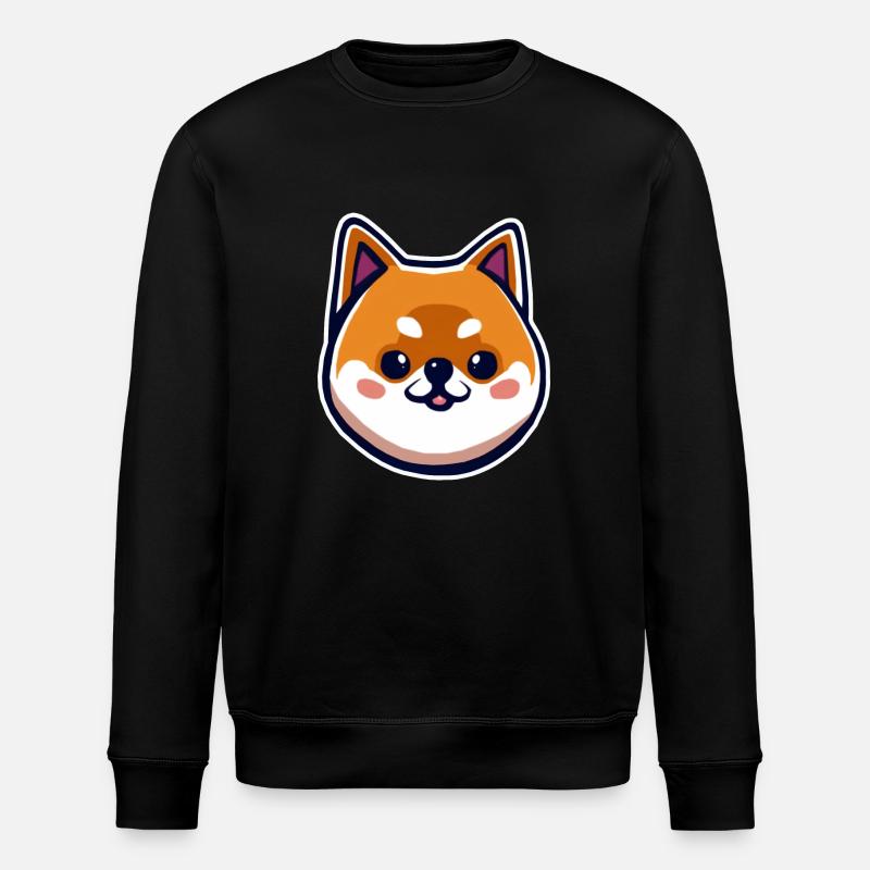 Shina Inu Chibi - Stanley/Stella Unisex Bio-Sweatshirt ROLLER - Schwarz