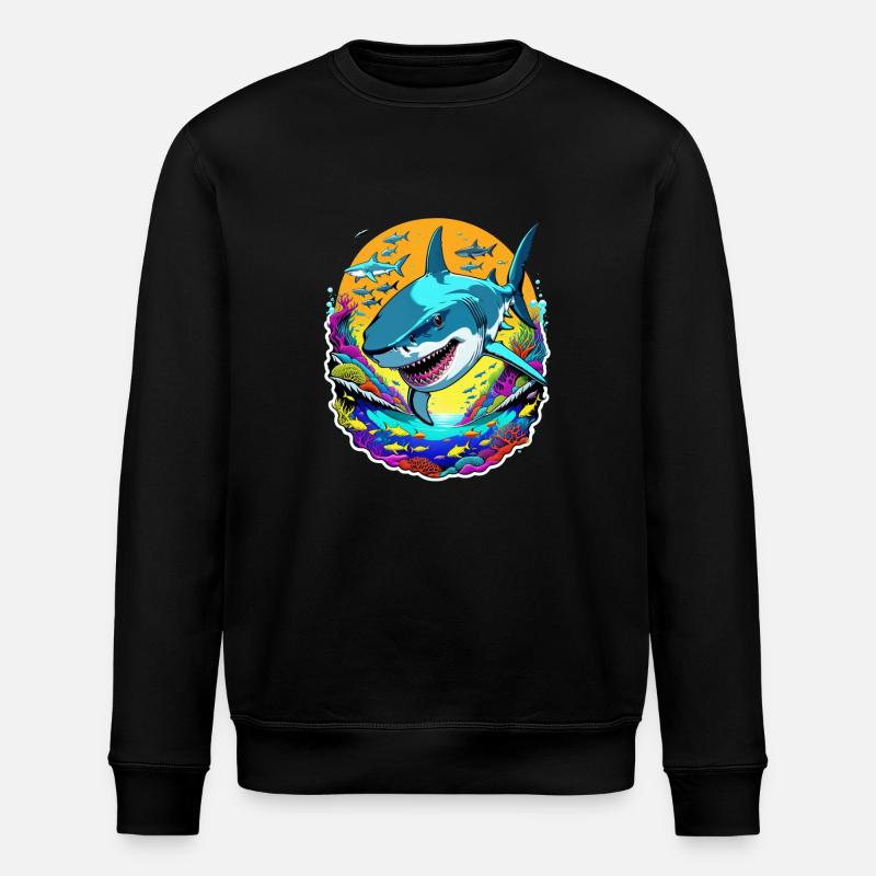 requin - Sweat bio ROLLER Stanley/Stella Unisexe - noir