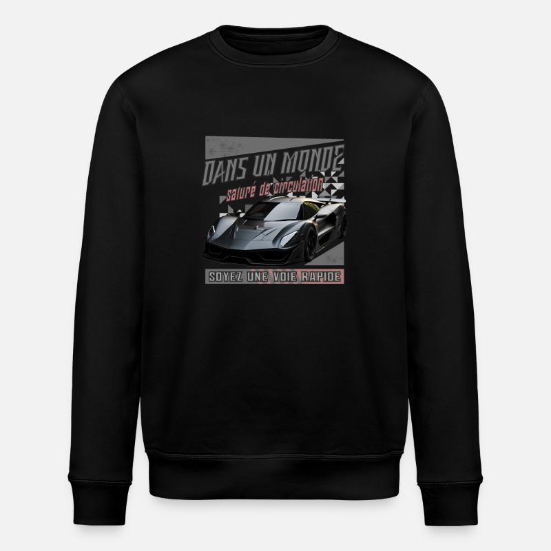 Be a fast track - Stanley/Stella ROLLER Unisex Organic Sweatshirt - black