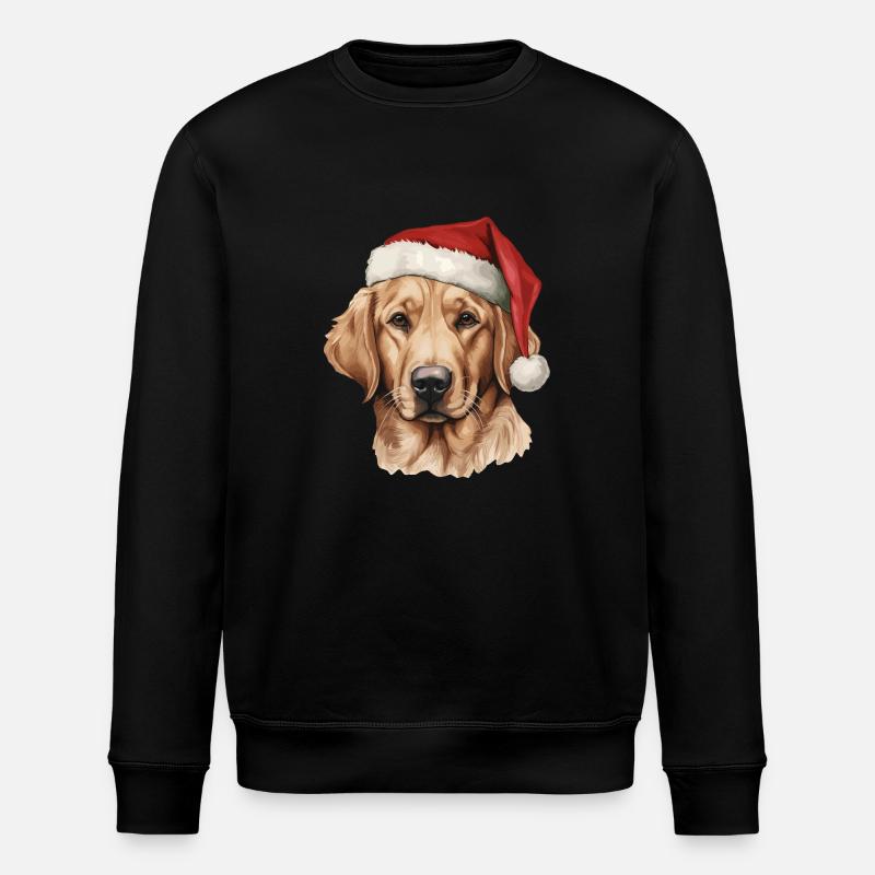 Labrador Merry Christmas - Stanley/Stella Unisex Bio-Sweatshirt ROLLER - Schwarz