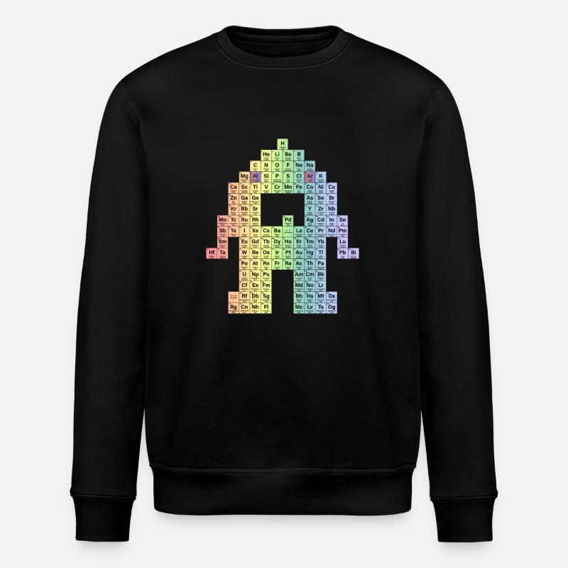 Periodic table - Stanley/Stella ROLLER Unisex Organic Sweatshirt - black