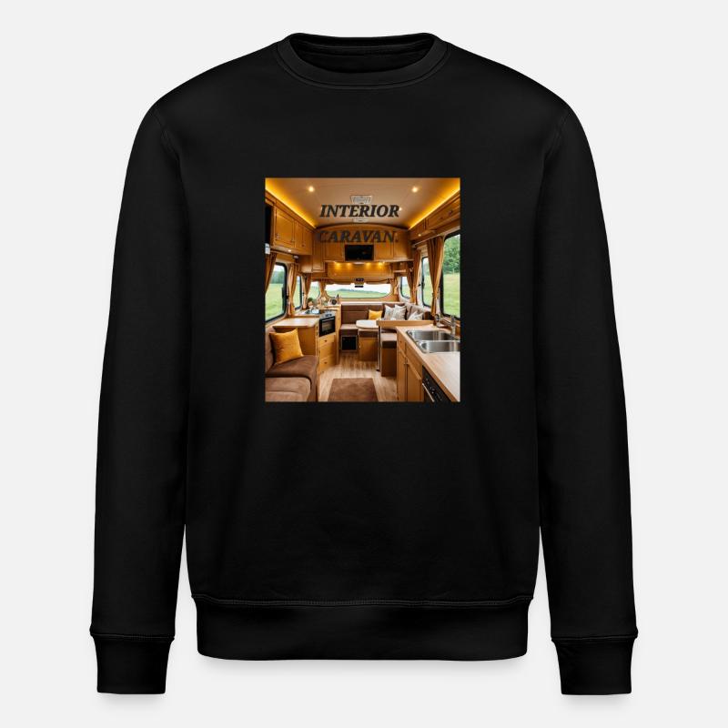 Interieur des Wohnwagens. - Stanley/Stella Unisex Bio-Sweatshirt ROLLER - Schwarz