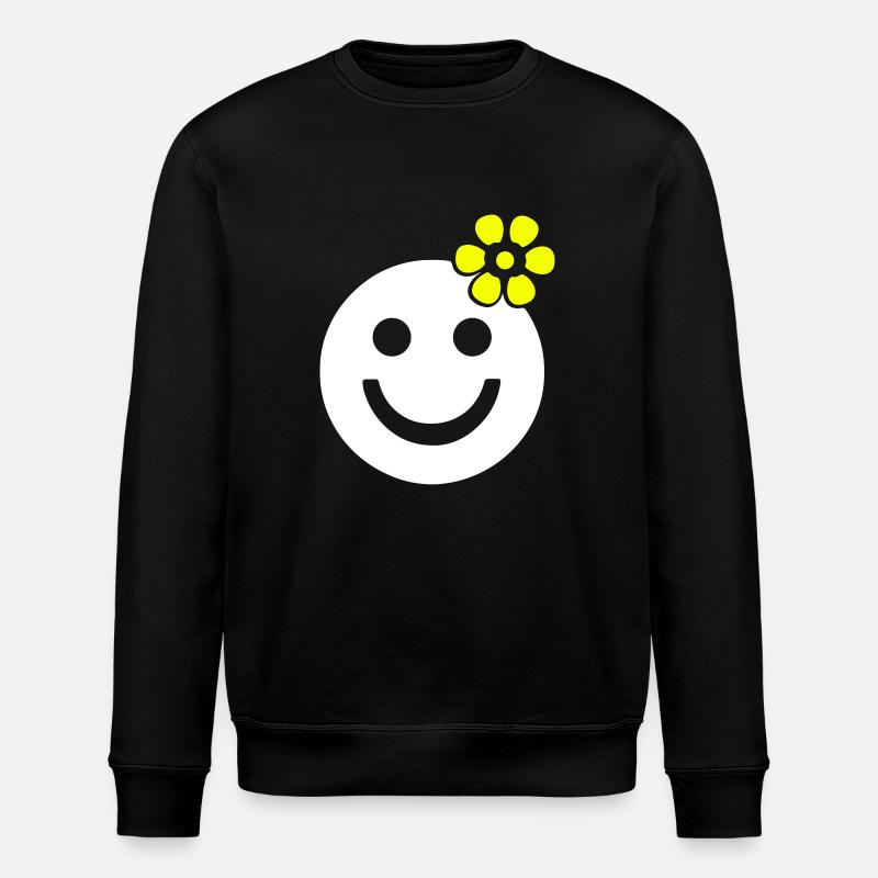 été printemps fleur gaie tournesol - Sweat bio ROLLER Stanley/Stella Unisexe - noir