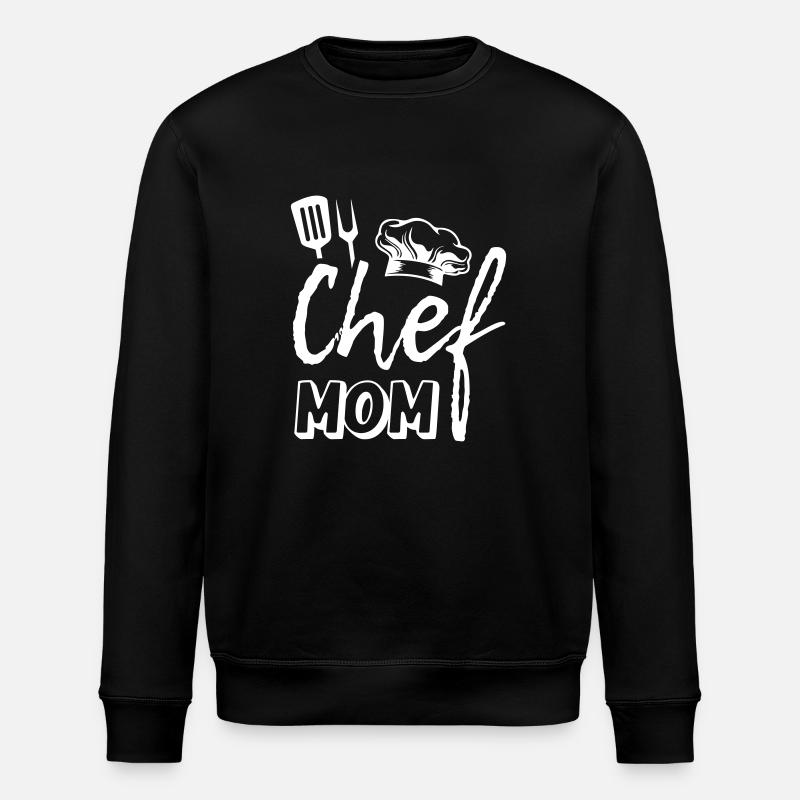 Chef Mom - Stanley/Stella ROLLER Unisex Organic Sweatshirt - black
