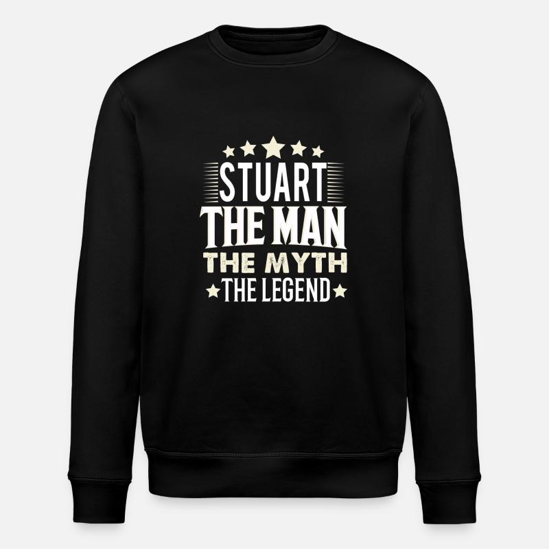 Stuart - Stanley/Stella ROLLER Unisex Organic Sweatshirt - black