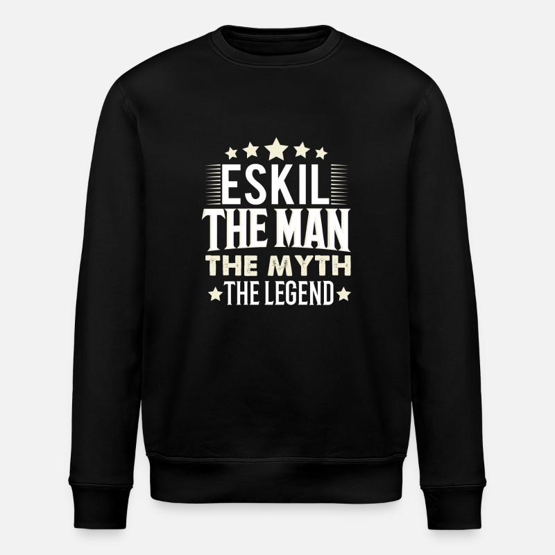 Eskil - Sweat bio ROLLER Stanley/Stella Unisexe - noir