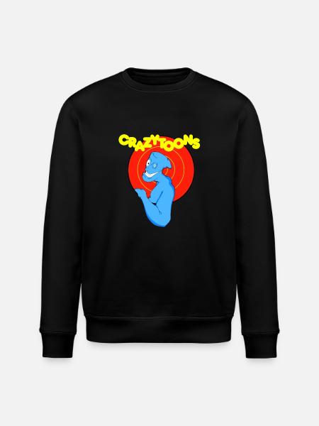 Crazytoons - Stanley/Stella Unisex Bio-Sweatshirt ROLLER - Schwarz