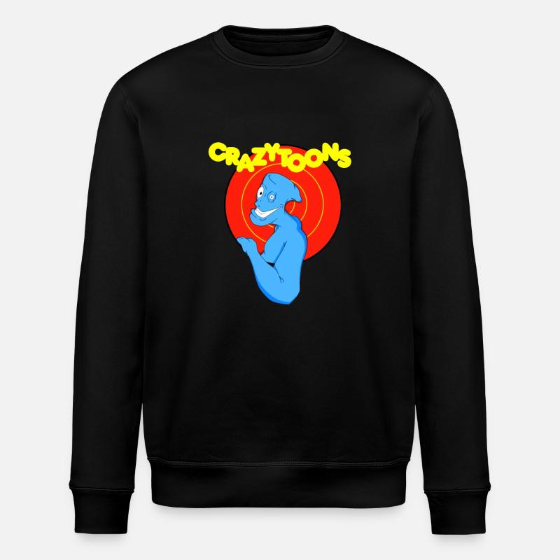 Crazytoons - Stanley/Stella ROLLER Unisex Organic Sweatshirt - black