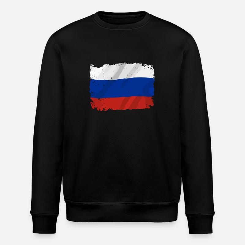 Drapeau Russe Drapeau Federation - Sweat bio ROLLER Stanley/Stella Unisexe - noir