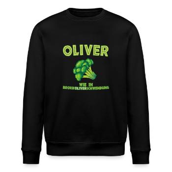 Oliver - Stanley/Stella Unisex Bio-Sweatshirt ROLLER - Schwarz - Vorne - Nik (191cm)
