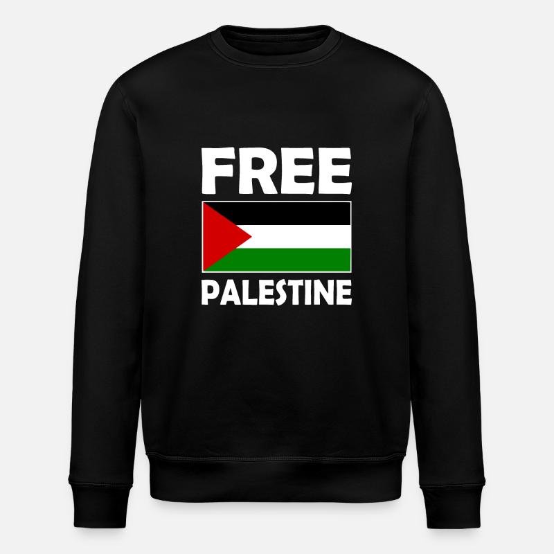 Free palestine - Stanley/Stella ROLLER Unisex Organic Sweatshirt - black