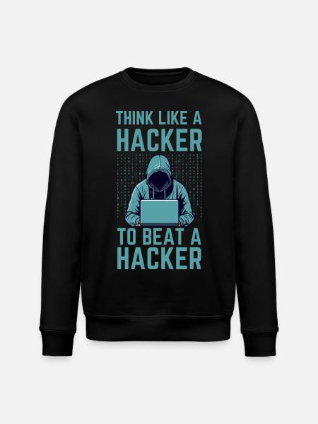 Hacker Cybersecurity IT Cybersicherheit - Stanley/Stella ROLLER Unisex Organic Sweatshirt - black