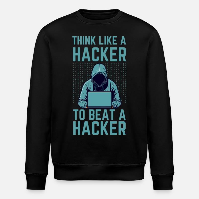Hacker Cybersecurity IT Cybersicherheit - Stanley/Stella Unisex Bio-Sweatshirt ROLLER - Schwarz