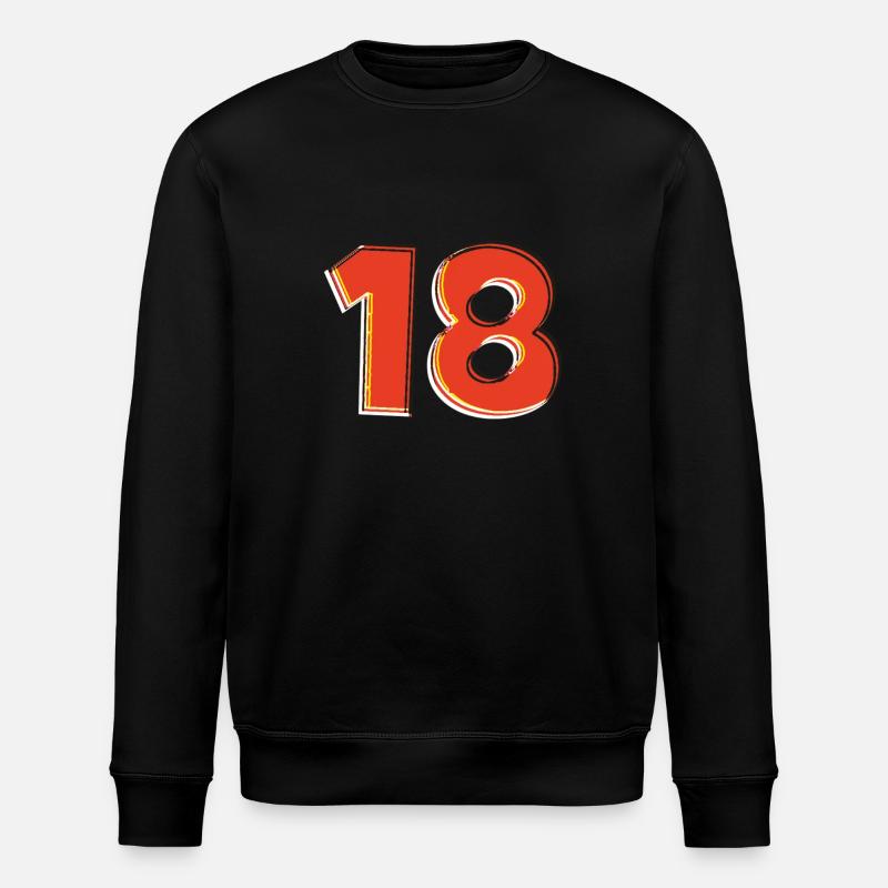 18 orange - Sweat bio ROLLER Stanley/Stella Unisexe - noir