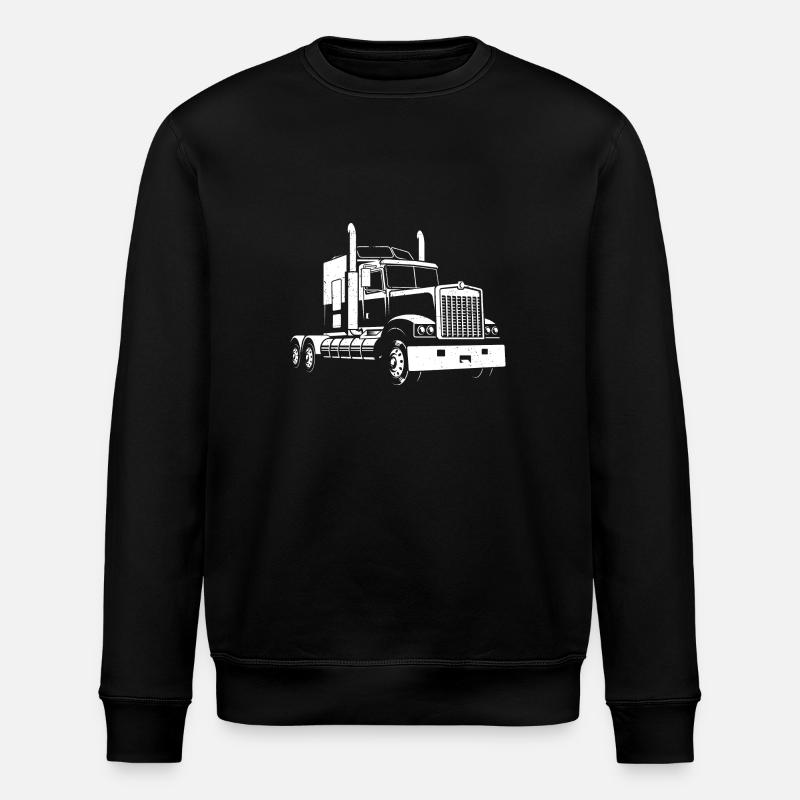 Camion camion camions camions - Sweat bio ROLLER Stanley/Stella Unisexe - noir