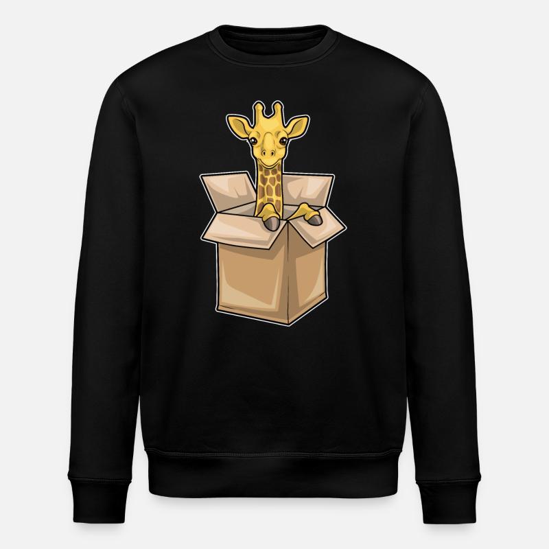 Giraffe Box - Stanley/Stella ROLLER Unisex Organic Sweatshirt - black
