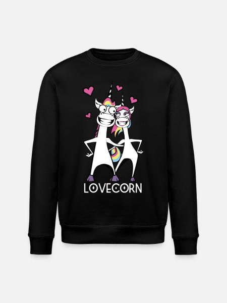 Lovecorn - Stanley/Stella ROLLER Unisex Organic Sweatshirt - black