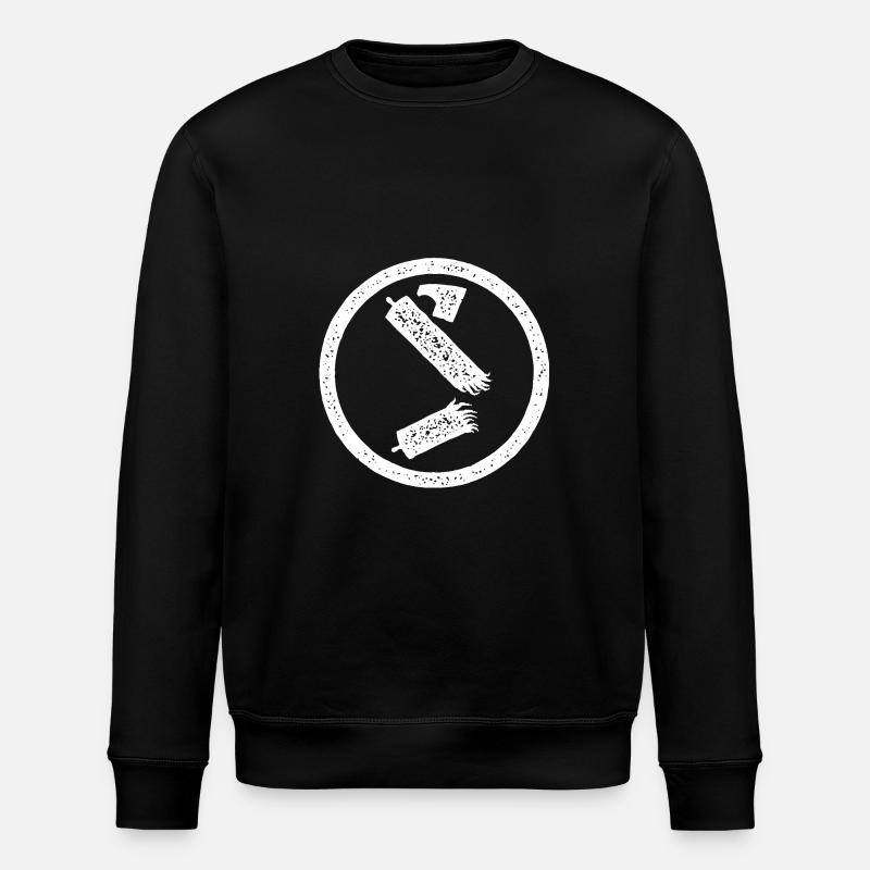 Rayon de symbole Antifa détruit - Sweat bio ROLLER Stanley/Stella Unisexe - noir