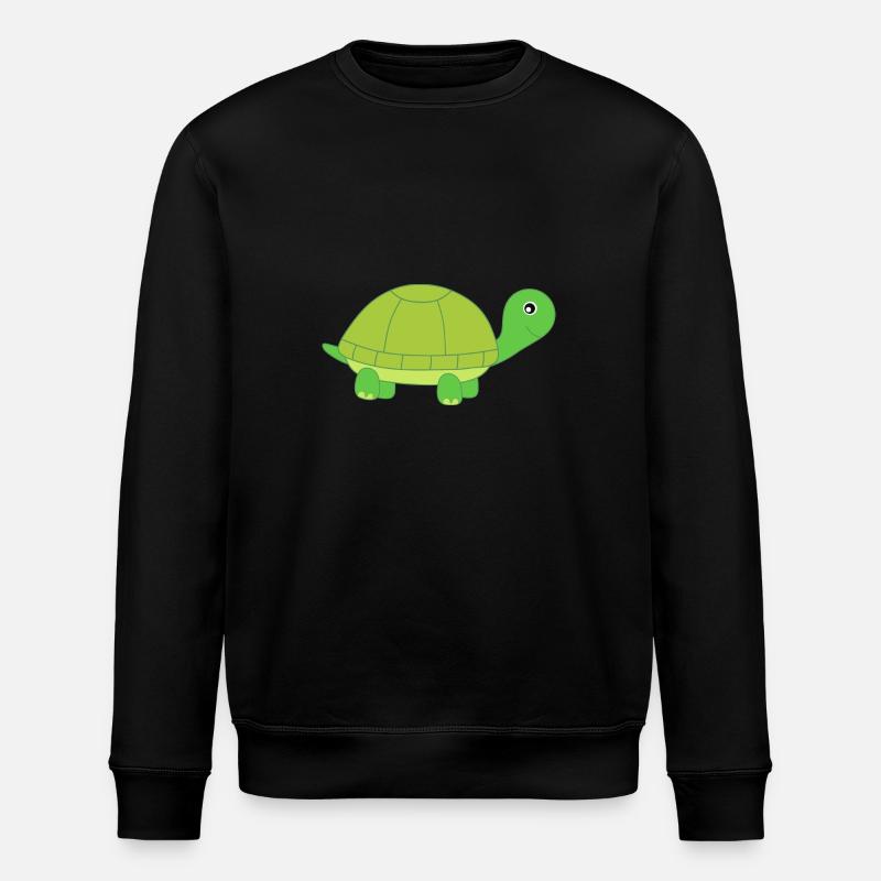 Schildkröte Schildkröten - Stanley/Stella Unisex Bio-Sweatshirt ROLLER - Schwarz