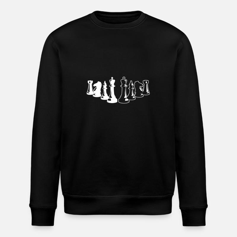 Schachspieler Geschenkideen Schach - Stanley/Stella Unisex Bio-Sweatshirt ROLLER - Schwarz