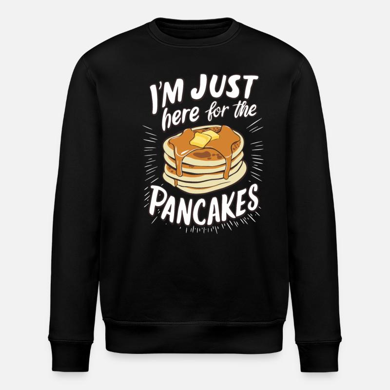Pancakes Breakfast Food Pancake - Stanley/Stella ROLLER Unisex Organic Sweatshirt - black