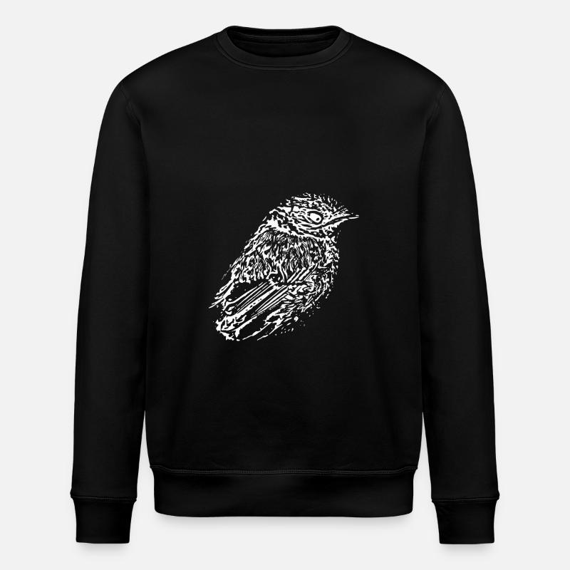 Vogel weiß - Stanley/Stella Unisex Bio-Sweatshirt ROLLER - Schwarz