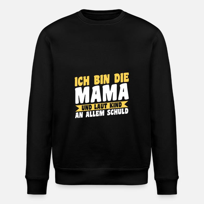 Mutter Team Mama - Stanley/Stella Unisex Bio-Sweatshirt ROLLER - Schwarz