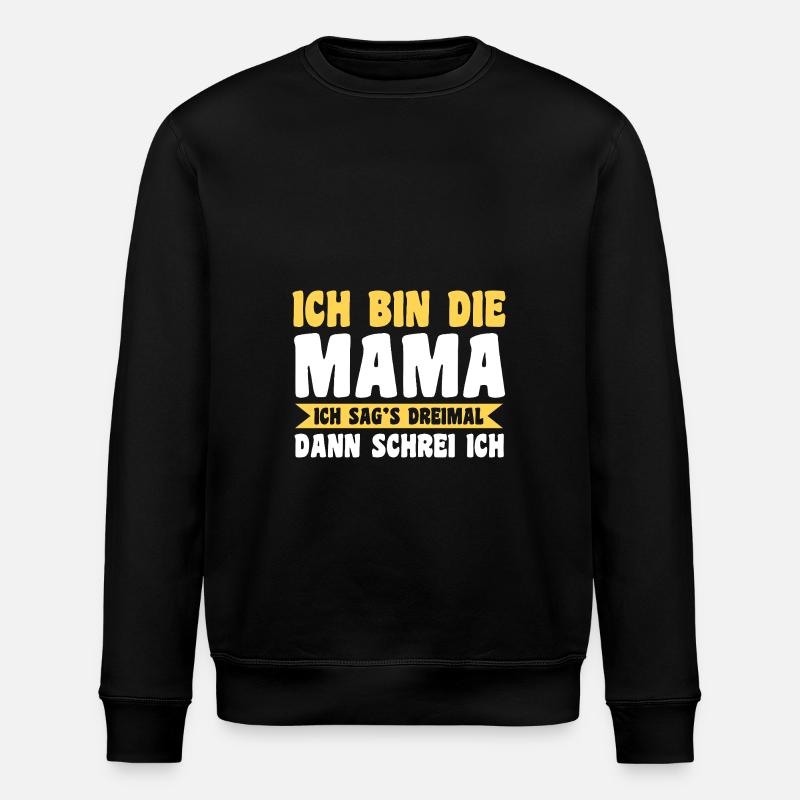 Mutter Team Mama - Stanley/Stella Unisex Bio-Sweatshirt ROLLER - Schwarz