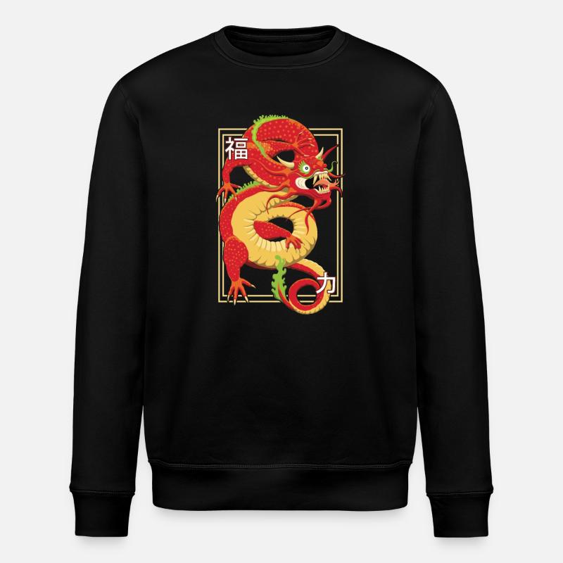 Dragon Chinois - Sweat bio ROLLER Stanley/Stella Unisexe - noir