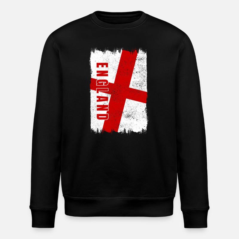Drapeau de l'Angleterre - Sweat bio ROLLER Stanley/Stella Unisexe - noir