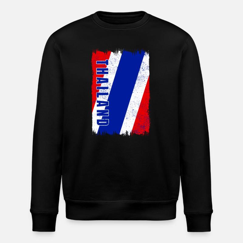 drapeau de la Thaïlande - Sweat bio ROLLER Stanley/Stella Unisexe - noir