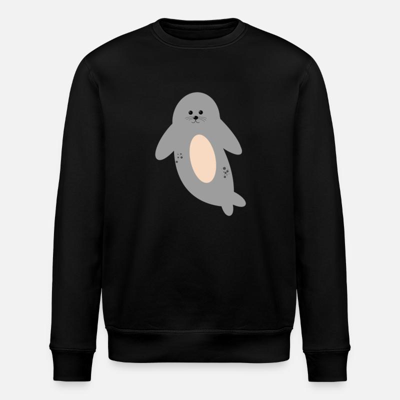 Phoque doux - Sweat bio ROLLER Stanley/Stella Unisexe - noir