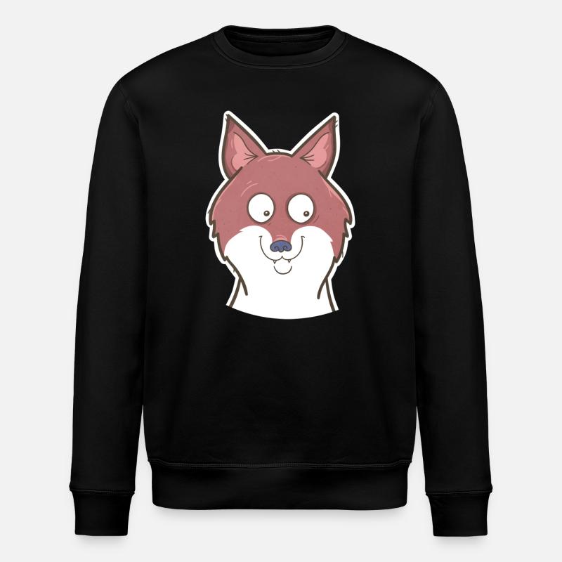 Fox - Stanley/Stella ROLLER Unisex Organic Sweatshirt - black