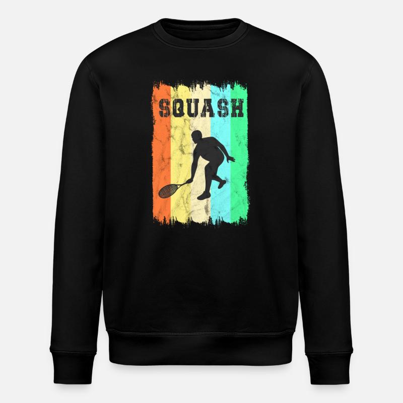 Design de squash sportif - Sweat bio ROLLER Stanley/Stella Unisexe - noir