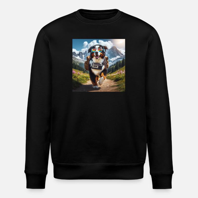 Berner Sennenhund - Stanley/Stella Unisex Bio-Sweatshirt ROLLER - Schwarz