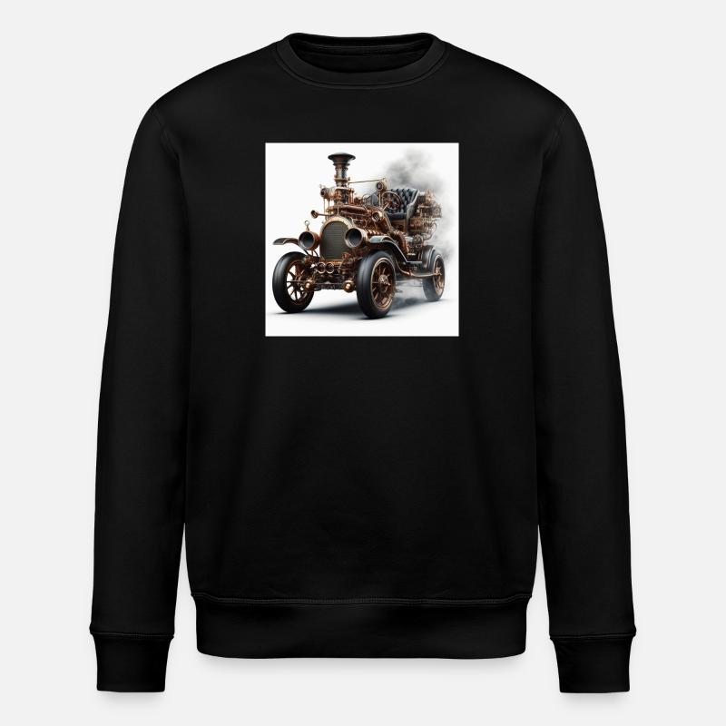 Wagon à vapeur - Sweat bio ROLLER Stanley/Stella Unisexe - noir